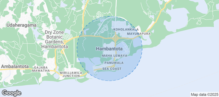 Hambantota Airbnb map